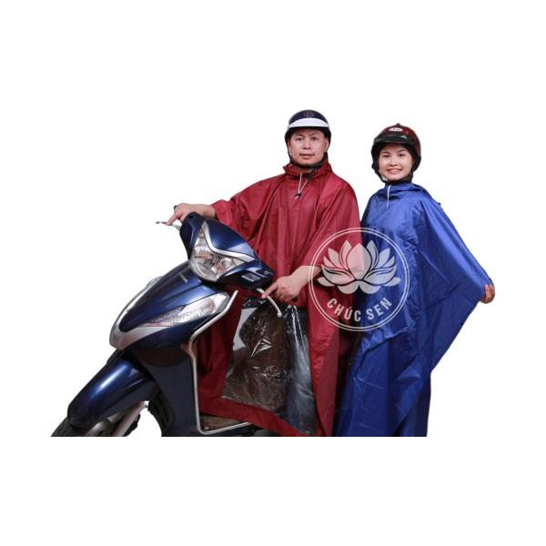 ÁO MƯA CHOÀNG 1 ĐẦU VẢI DÙ SIÊU NHẸ A+ CHÚC SEN + SIÊU RỘNG +SIÊU MƯỚT