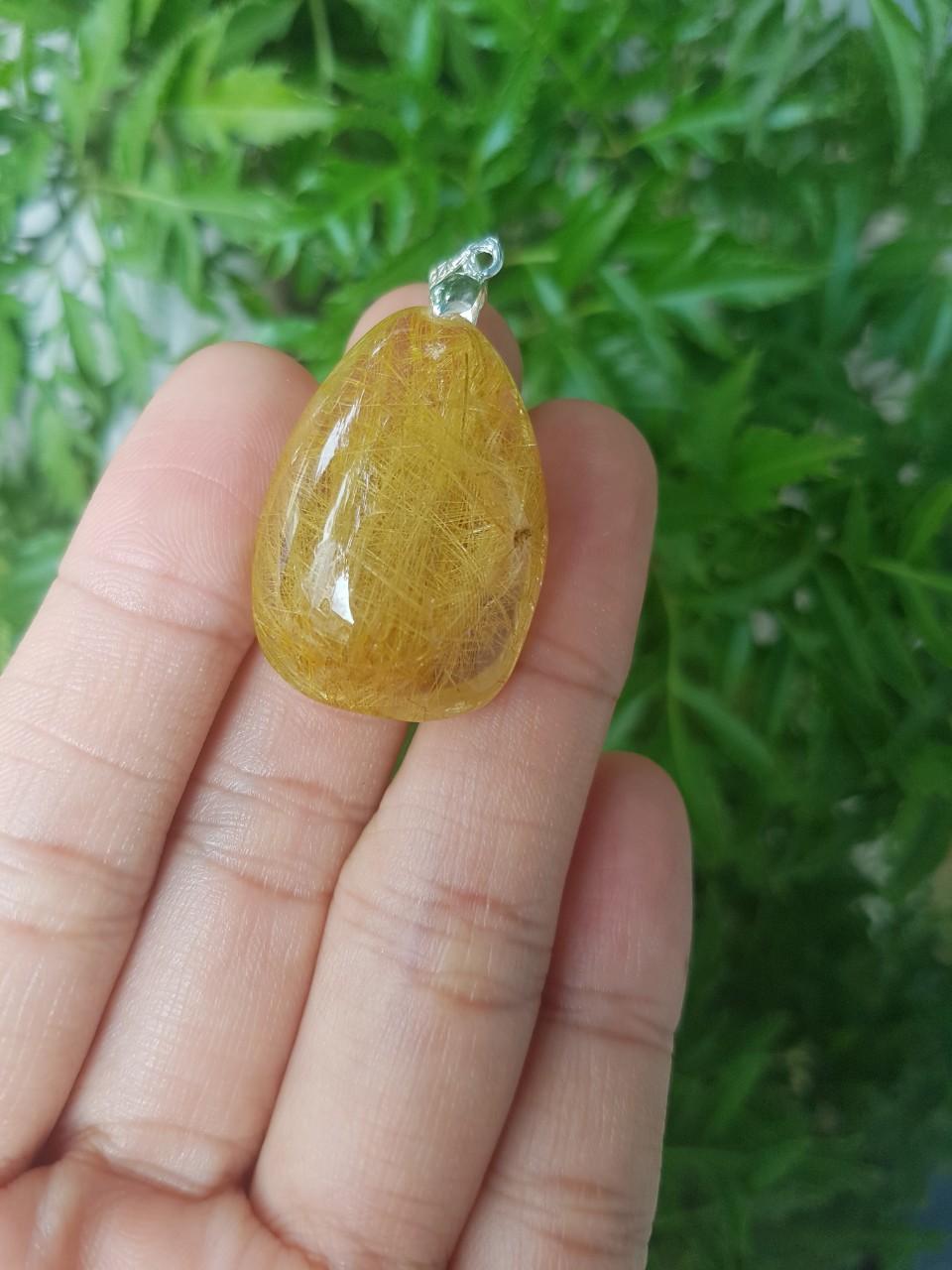 Mặt dây chuyền thạch anh tóc