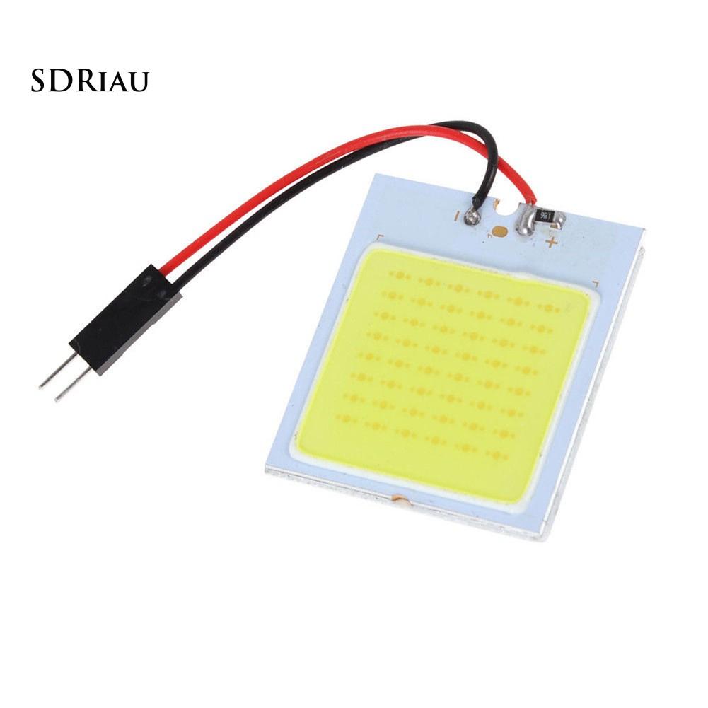 Bộ đèn LED màu trắng 48 SMD COB LED T10 4W 12V cho nội thất xe hơi
