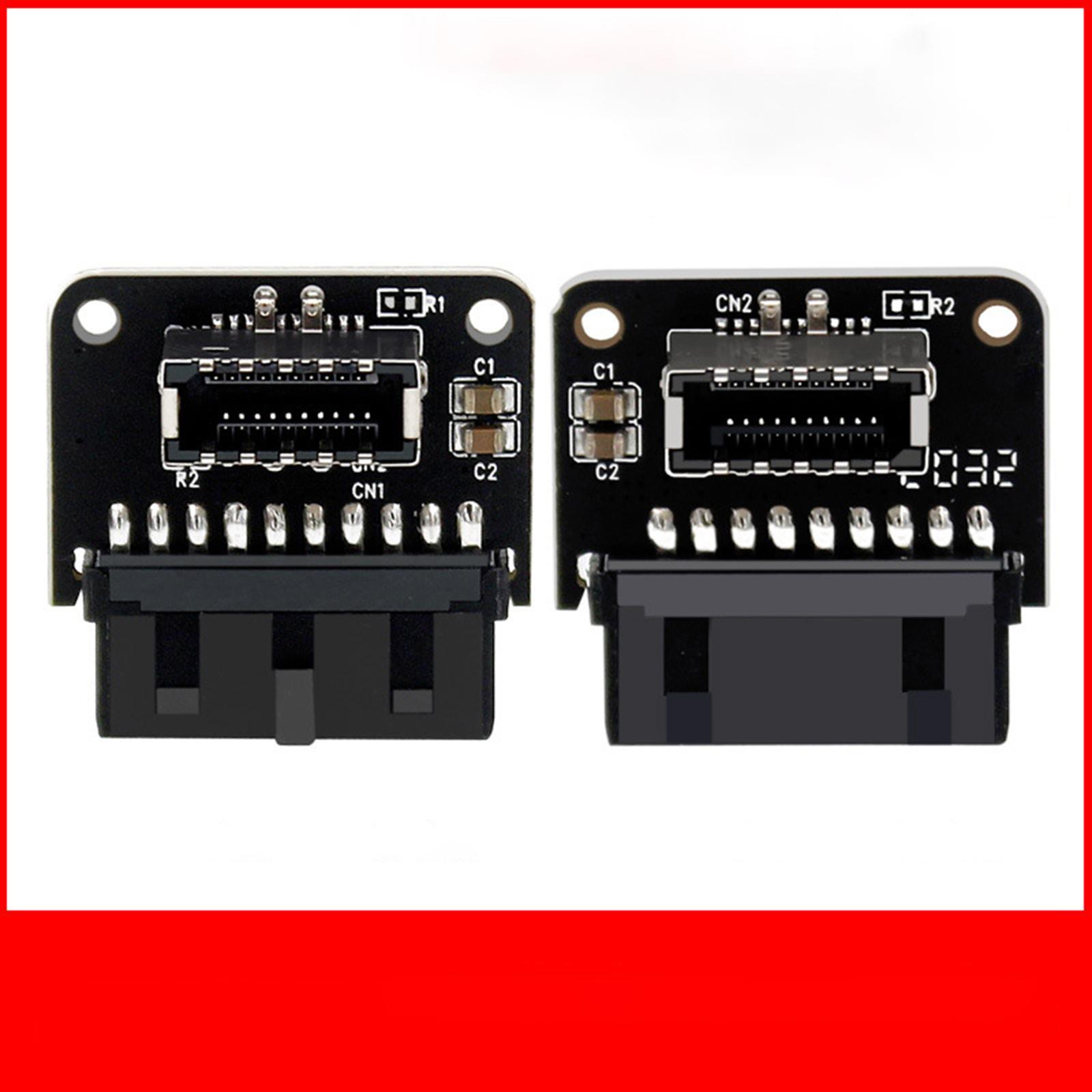 USB3.0 19P 20P to TYPE-C 90 Degree Adapter PH73A