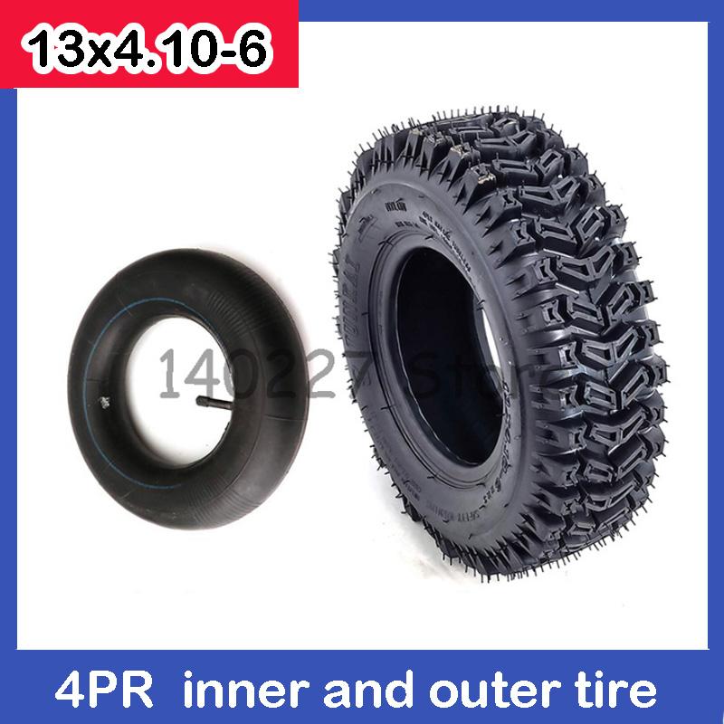 Lốp 13x4.10-6 lốp bên trong lốp bên ngoài 4.10-6 cho ATV GO KART Mini Bike 47CC 49cc Motorcycle Motorcycle Phần 4 PR Color: inner tube