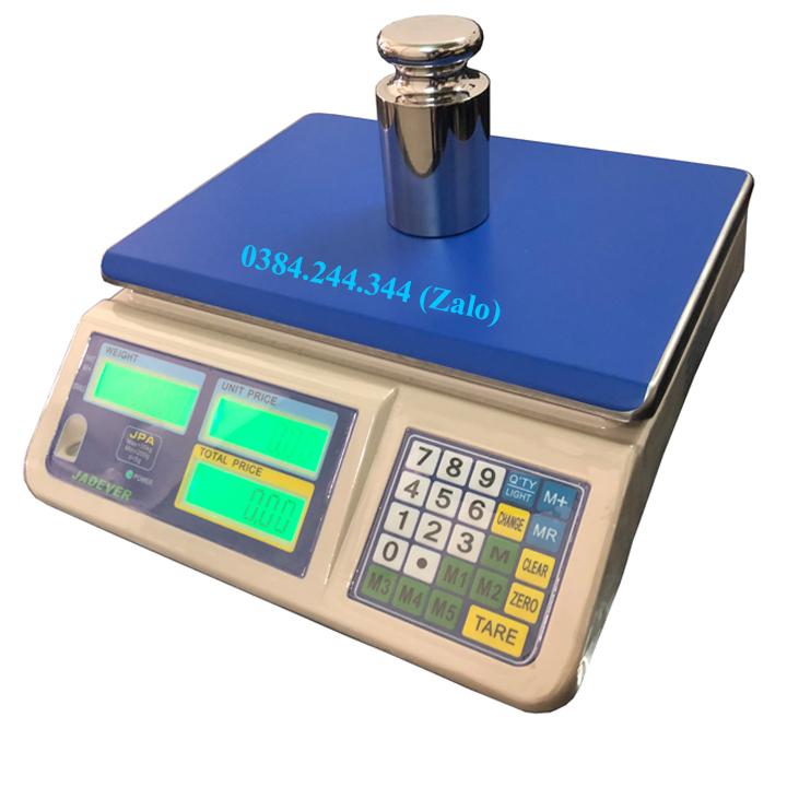 Cân điện tử tính tiền bán hàng cao cấp Jadever JPA mức cân tối đa 30kg, ghi nhớ và gọi nhanh 5 giá bán chính bằng phím
