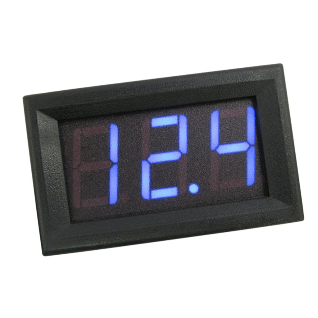 3 Wire LED Digital Display Voltage Meter Voltmeter Car Motor 0.56''