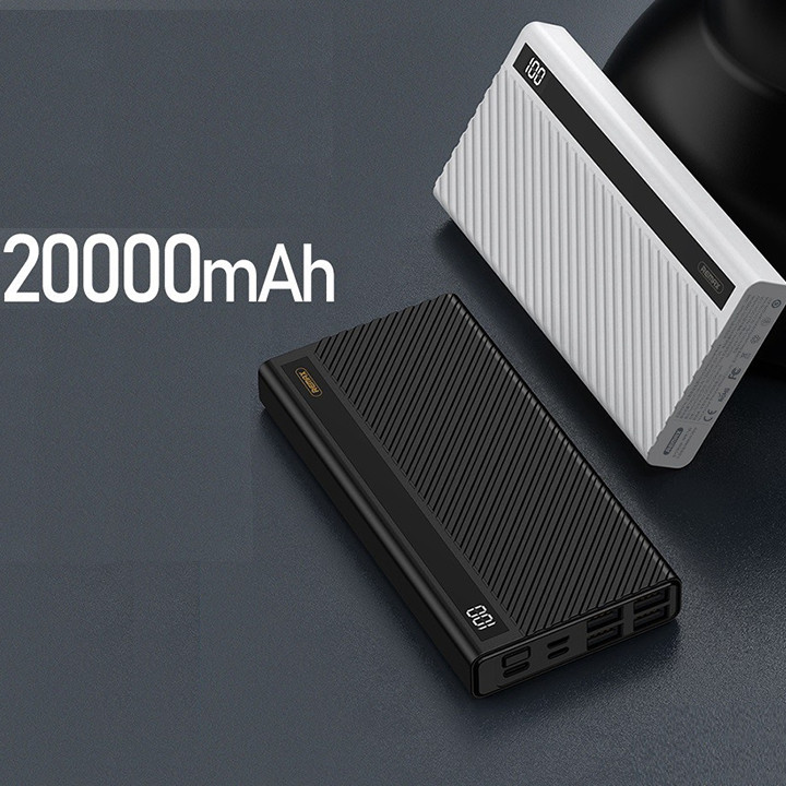 Pin Dự Phòng 20000mah Remax RPP-142 Hunyo Series 4 cổng USB - Hàng nhập khẩu