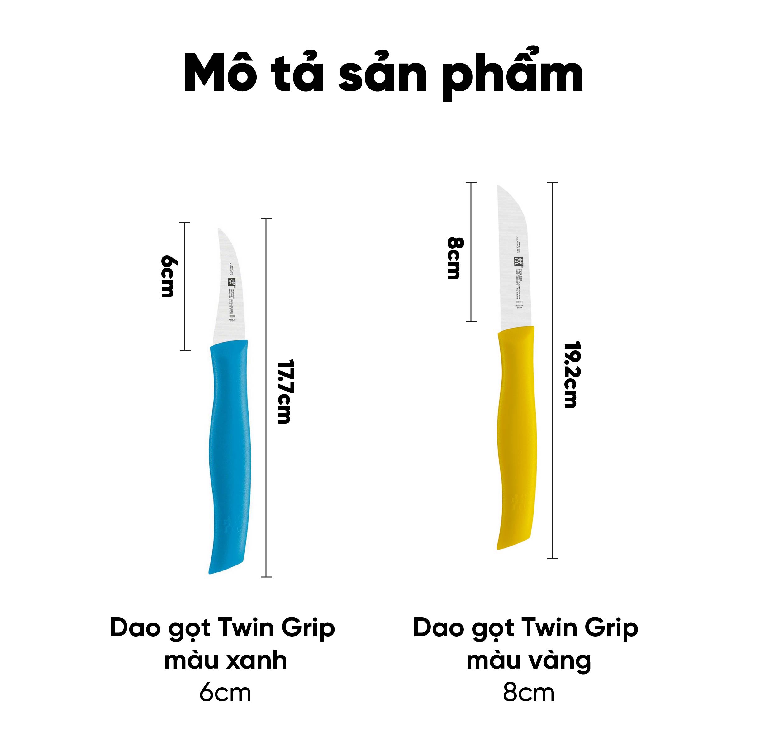 Twin Grip – Dao Gọt Xanh Zwilling J.A.Henckels