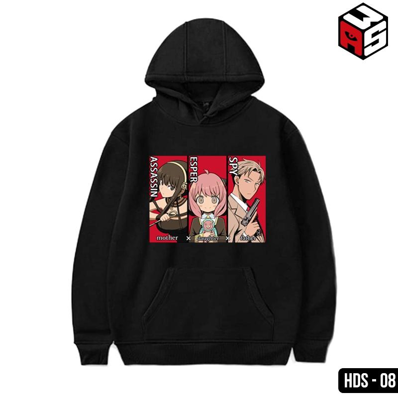 Áo hoodie spy x family, áo hoodie in hình anime spyxfamily Loid, Yor, Anya Forger mẫu mới