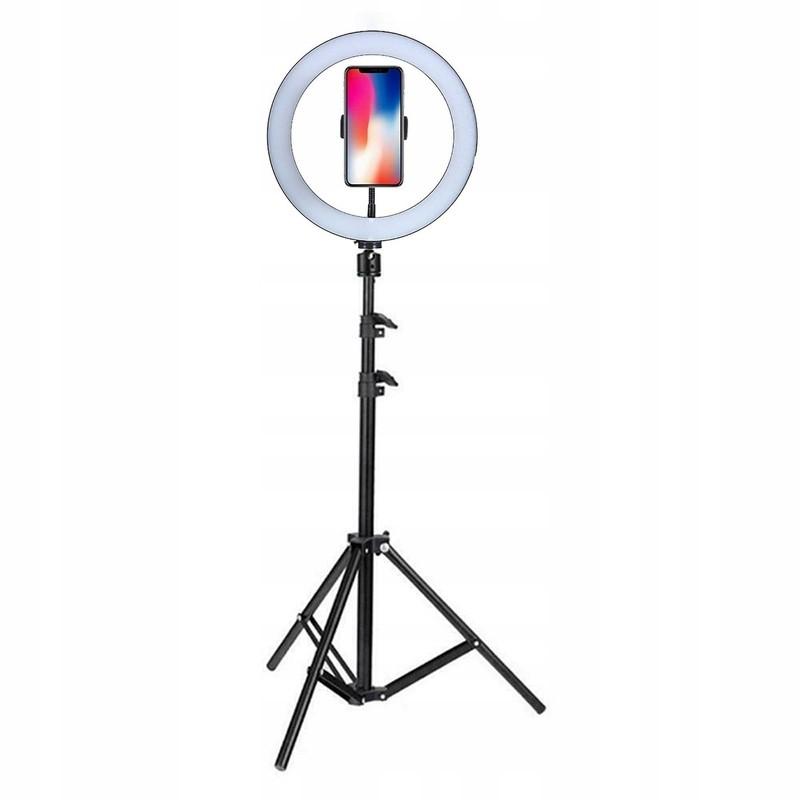 Bộ Đèn LED trợ sáng 26cm tích hợp 3 nguồn ánh sáng trắng/vàng/trung tính hỗ trợ livestream, selfie, quay Tiktok