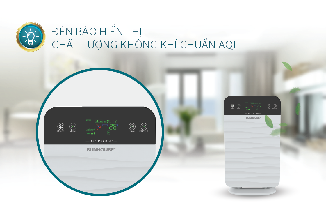 Máy lọc không khí SUNHOUSE SHD-15AP9715 - Hàng chính hãng