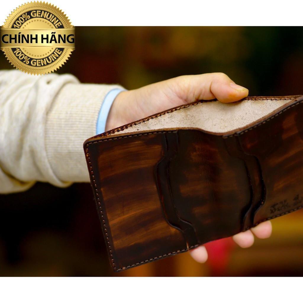 VÍ RAM TRỐNG ĐỒNG ĐEN TUYỀN DÁNG ĐỨNG – MỆNH THỦY VÀ MỆNH MỘC - HÀNG CHÍNH HÃNG RAM LEATHER .
