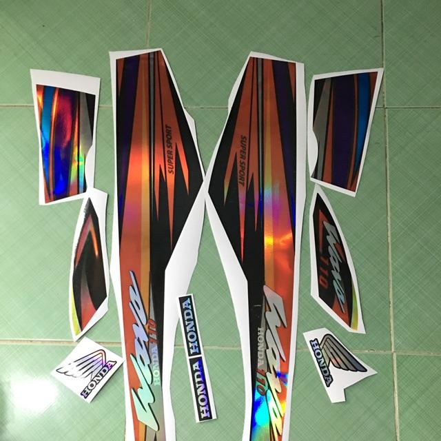 Tem wave 110 cam đen crom