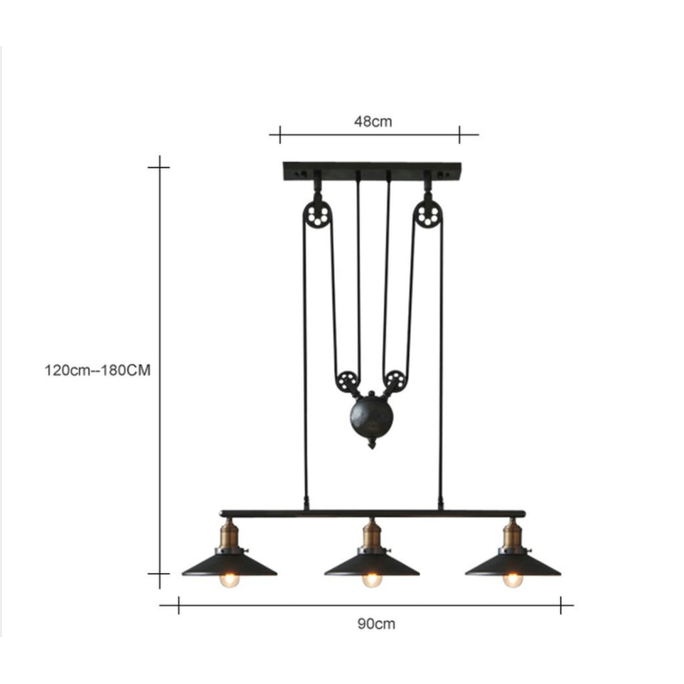Đèn Thả VIOES Phong Cách Bắc Âu sang trọng, cao cấp - Tặng kèm bóng led T64 .