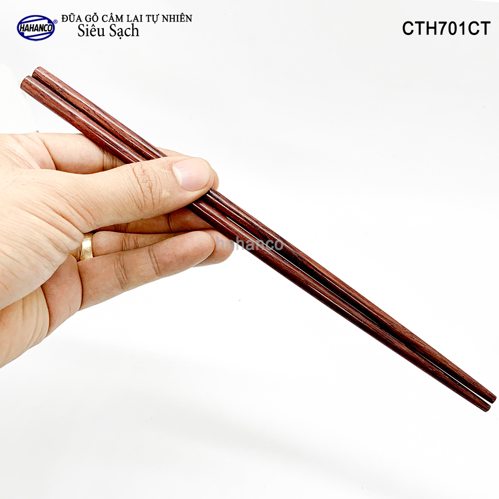 Đũa tròn gỗ Cẩm Lai Siêu sạch CTH701CT - gỗ tự nhiên vân đẹp ️- An toàn khi sử dụng