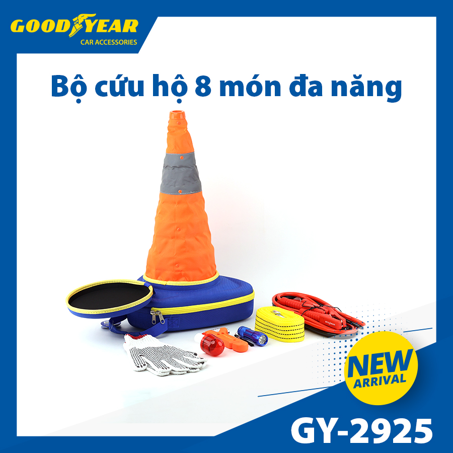 Bộ Cứu Hộ Ô Tô Đa Năng 8 Trong 1 GOODYEAR GY-2925 - Nhập Khẩu Chính Hãng