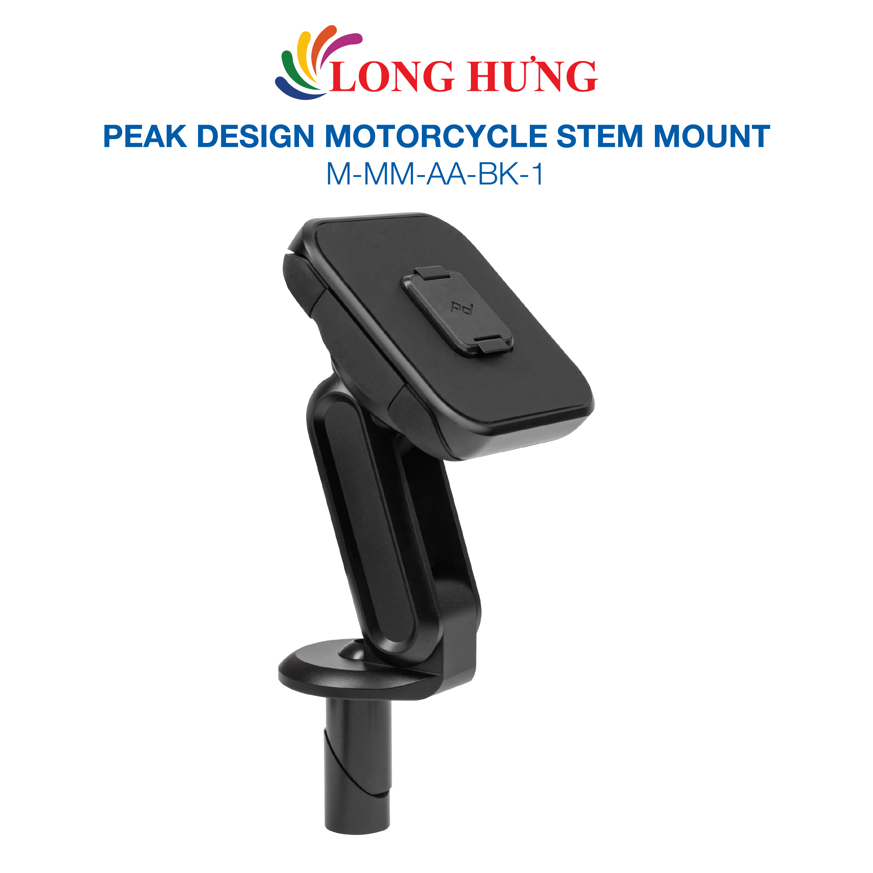 Ngàm dán Peak Design Motorcycle Stem Mount M-MM-AA-BK-1 - Hàng chính hãng