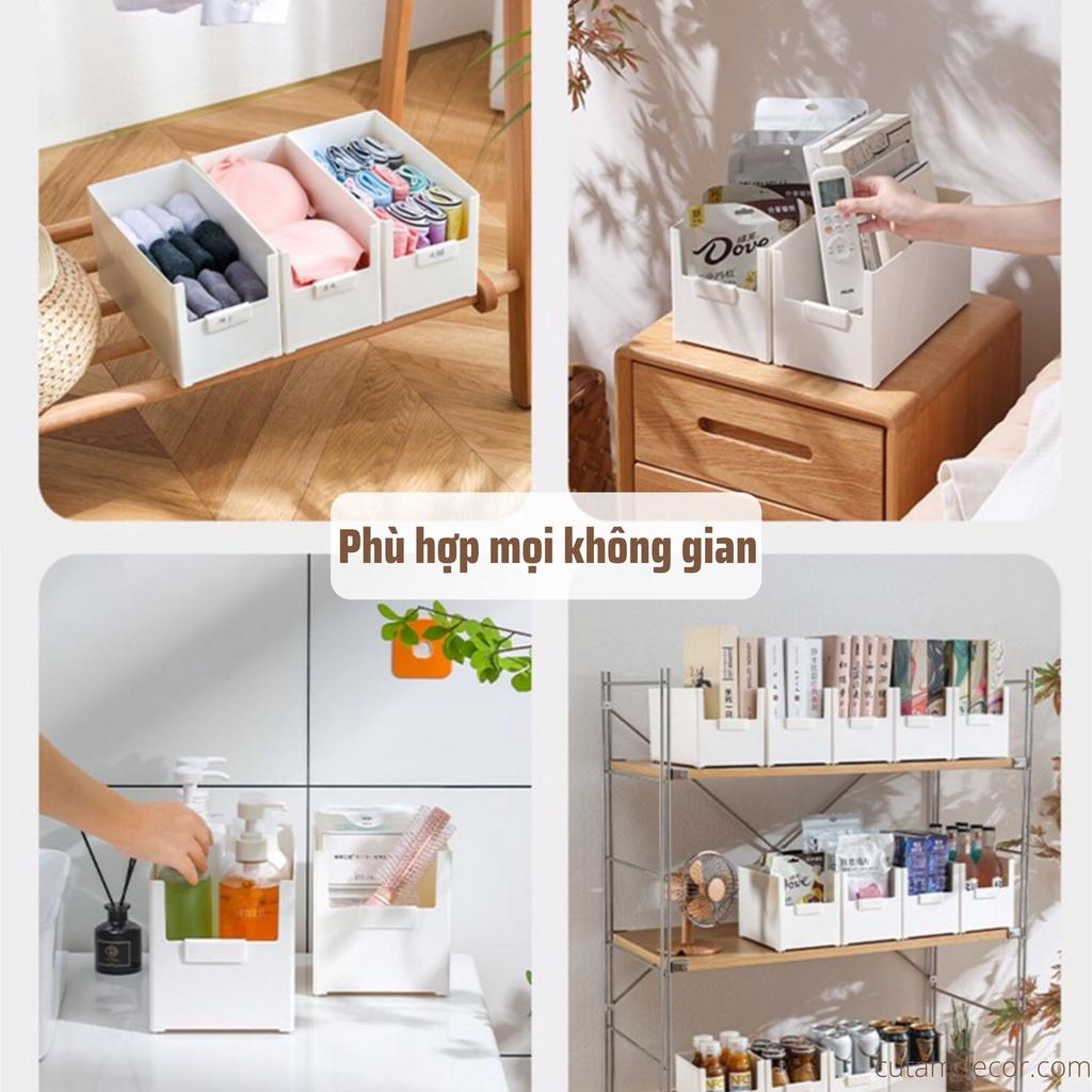 Khay đựng đồ, hộp nhựa để xếp gọn đa năng