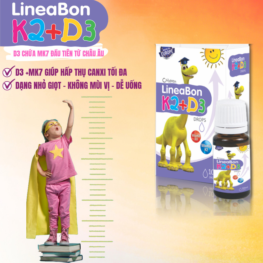 Vitamin LineaBon K2 D3 Combo 2 hộp