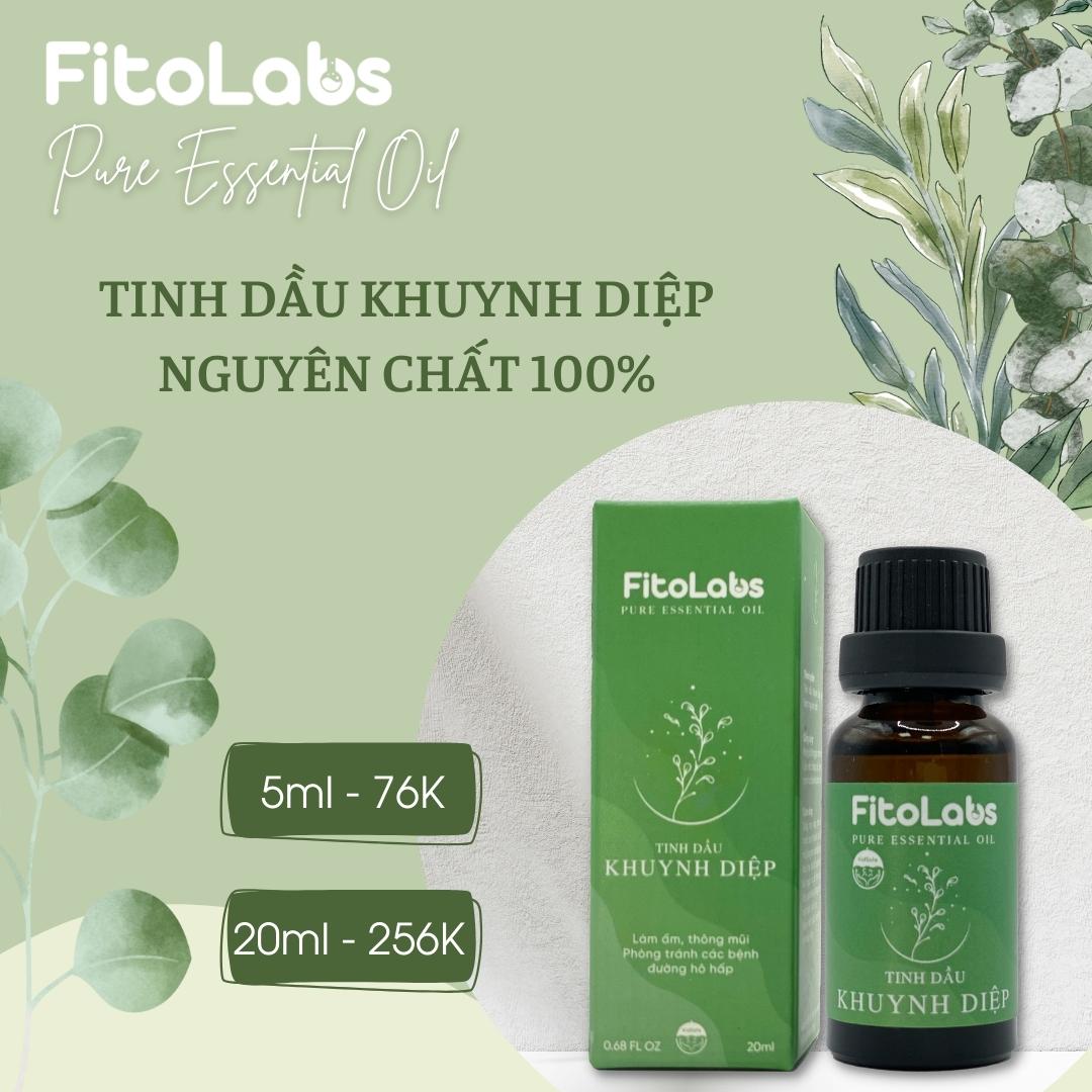 Tinh Dầu Khuynh Diệp Fitolabs Giúp thư Giãn, Thông Mũi, Phòng Bệnh Hô Hấp, Xua Đuổi Muỗi & Côn Trùng