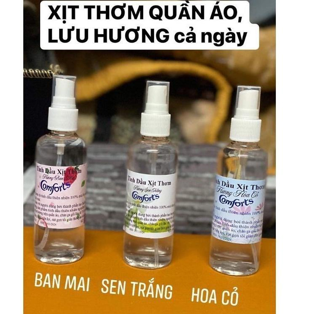 Tinh dầu Xịt Thơm Quần Áo Comfor, Xịt Thơm Quần Áo, Comfor