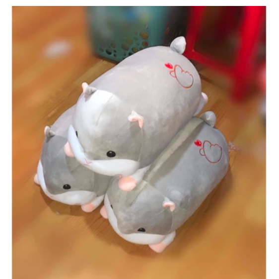 Thú nhồi bông chuột hamster đang yêu - Size từ 50cm đến 90cm - Quà tặng gấu bông chuột hamster làm gối ôm êm mịn cho bé