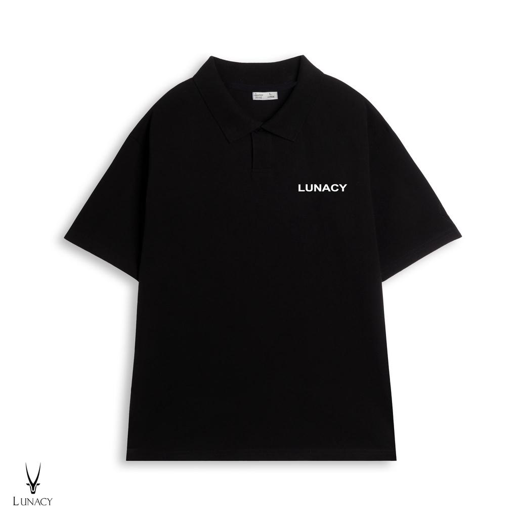 Áo thun polo BASIC phông tay lỡ nam nữ form rộng Local Brand LUNACY