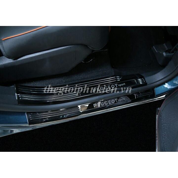 Bộ Ốp bậc cửa, Nẹp bước chân Peugeot 3008 – Mẫu Titan