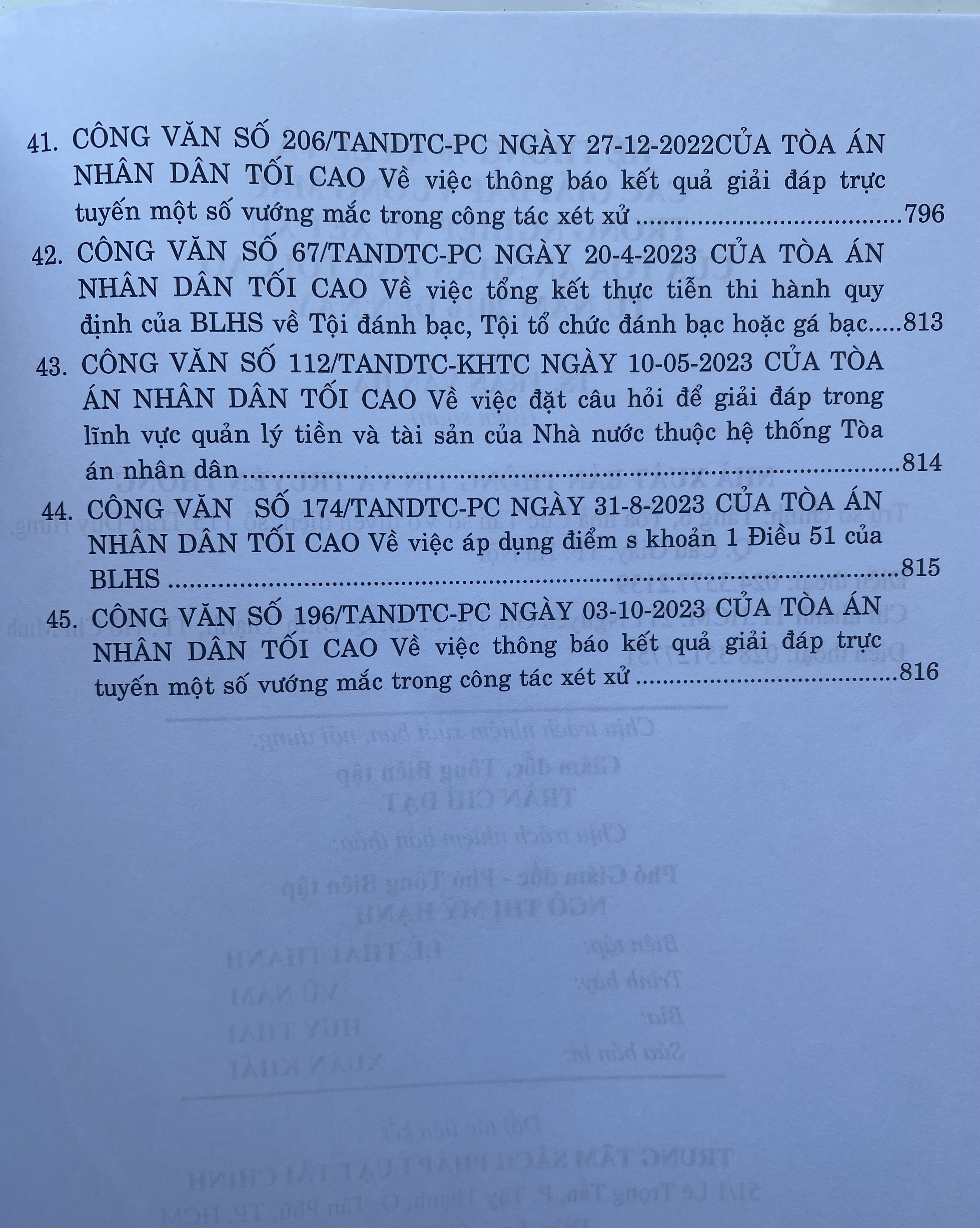 Hệ Thống 70 Án Lệ Và Các Giải Đáp Vướng Mắc Trong Nghiệp Vụ Xét Xử Của Tòa Án Nhân Dân Tối Cao Từ Năm 2016 Đến Nay