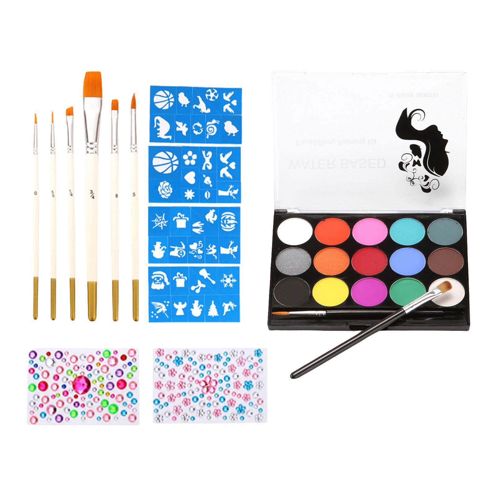 Face Body Painting  6 Brushes for Costume Parties Make up