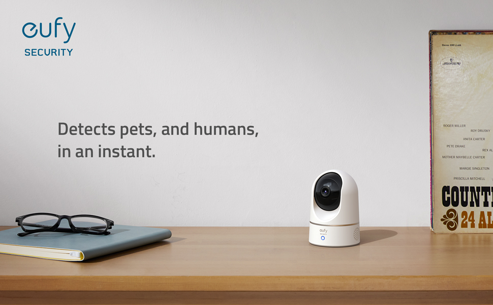 Camera xoay 360 độ trong nhà Eufy Indoor 2K Pan & Tilt T8410121, hỗ trợ Homekit, Google, Alexa, hàng chính hãng phân phối