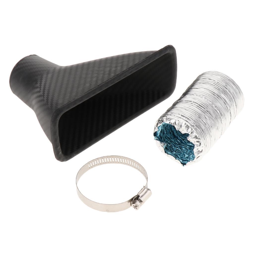 3 Sets Car Front Bumper Turbo Cold Air Intake Pipe Turbine Inlet Pipe Kit