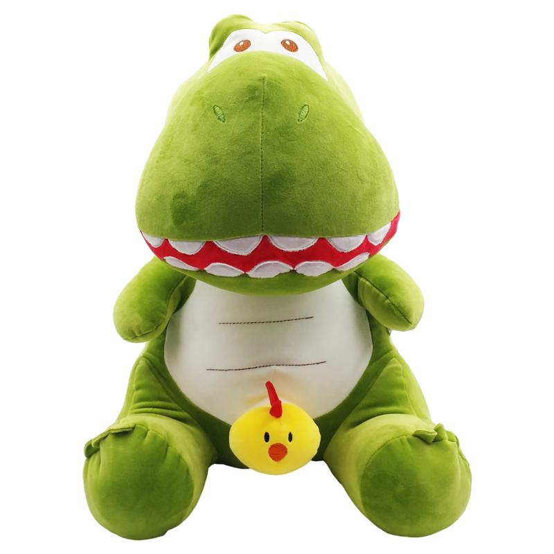 Thú Bông Khủng Long Xanh Lá Ôm Đầu Gà 55 cm - ZooZoo 55420