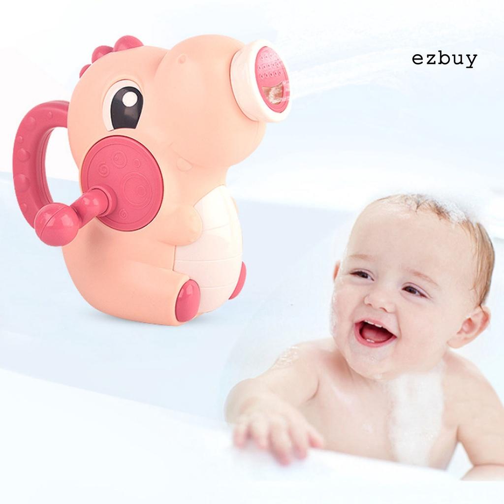 EY-Children Cute Cartoon Dinosaur Baby Shower Handheld Pumping Water Spray Toy