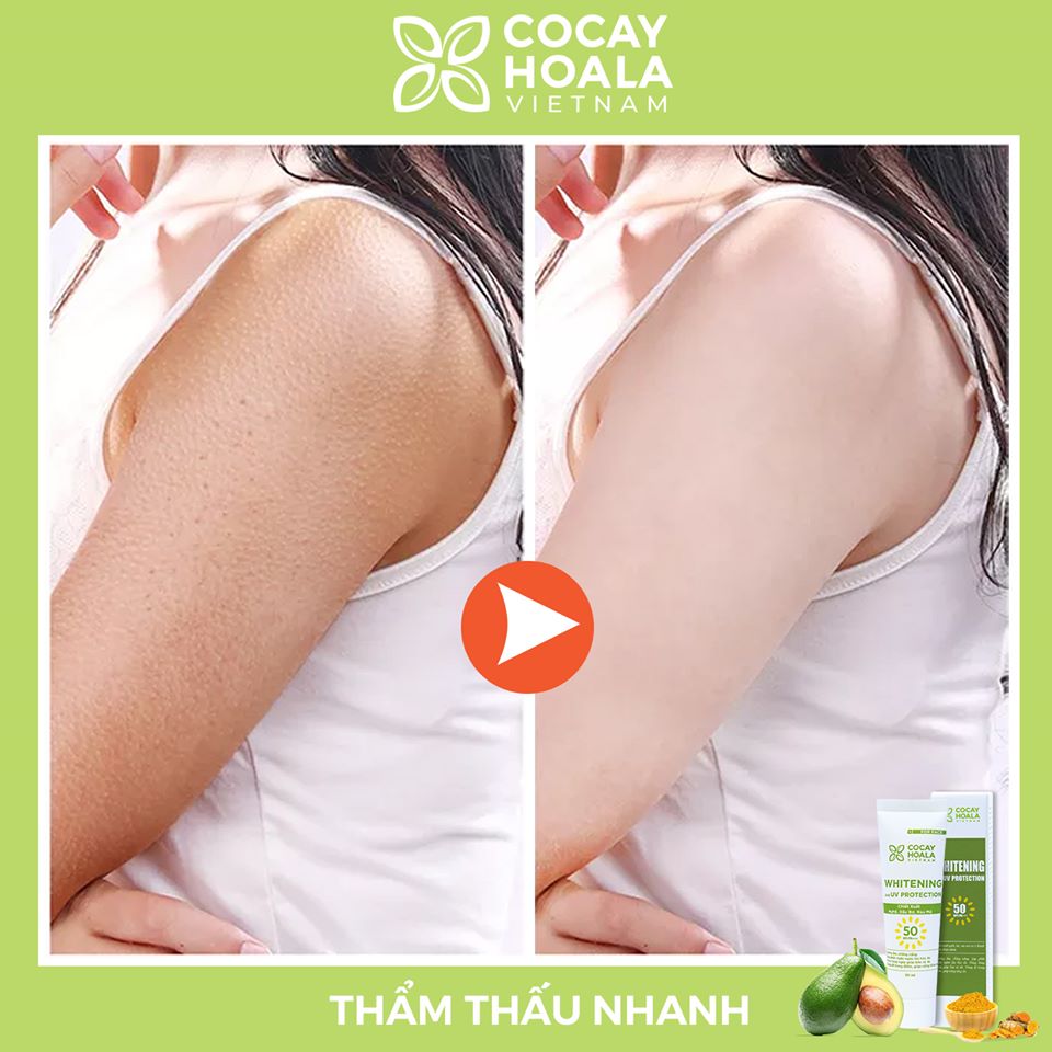 Kem Chống Nắng Bơ Nghệ Kiềm Dầu, Chống Thấm Nước, Nâng tông da SPF50+ PA+++ 30ml
