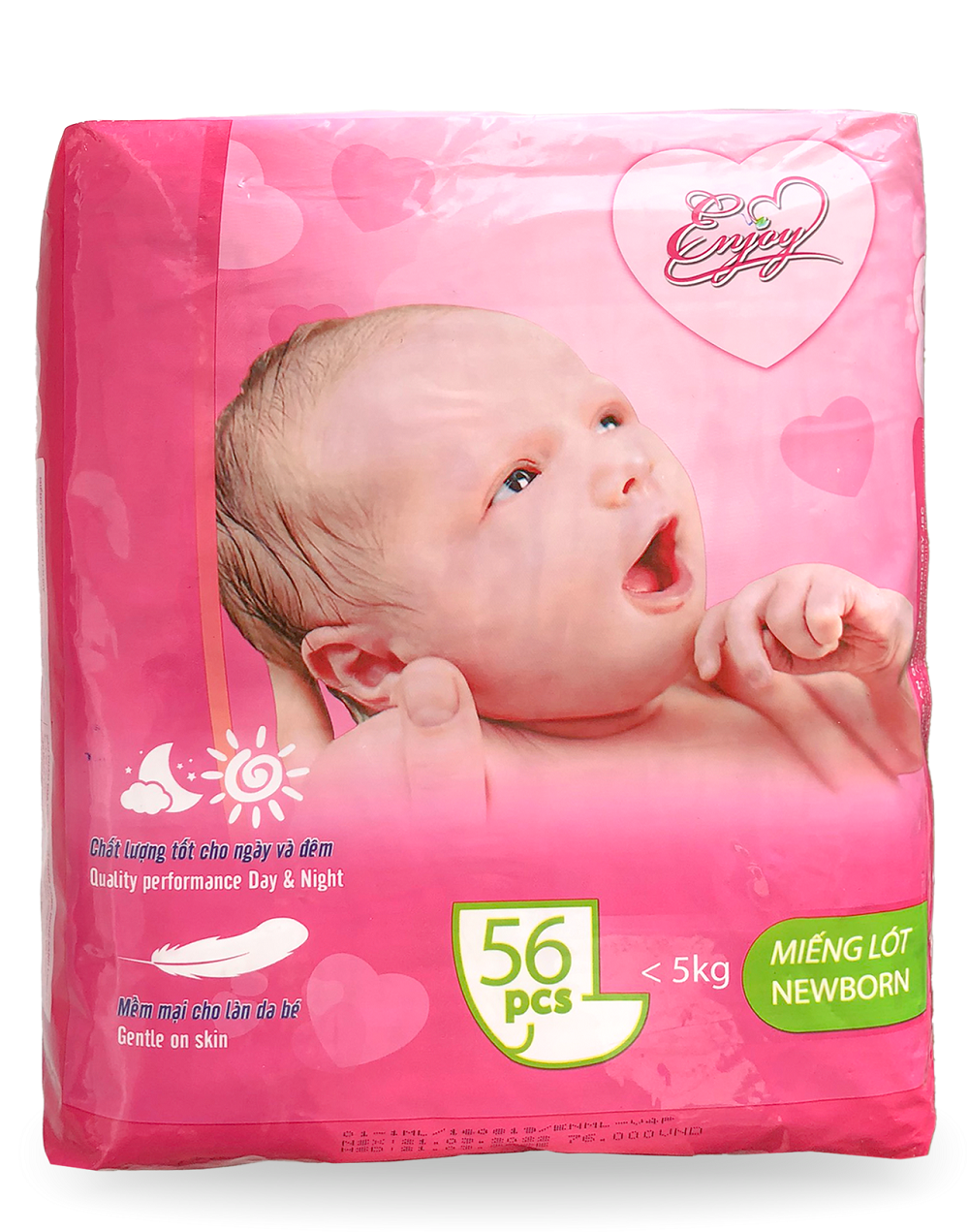 Miếng lót thấm hút tốt cho bé dưới 5kg Enjoy Newborn mềm mại 56 miếng