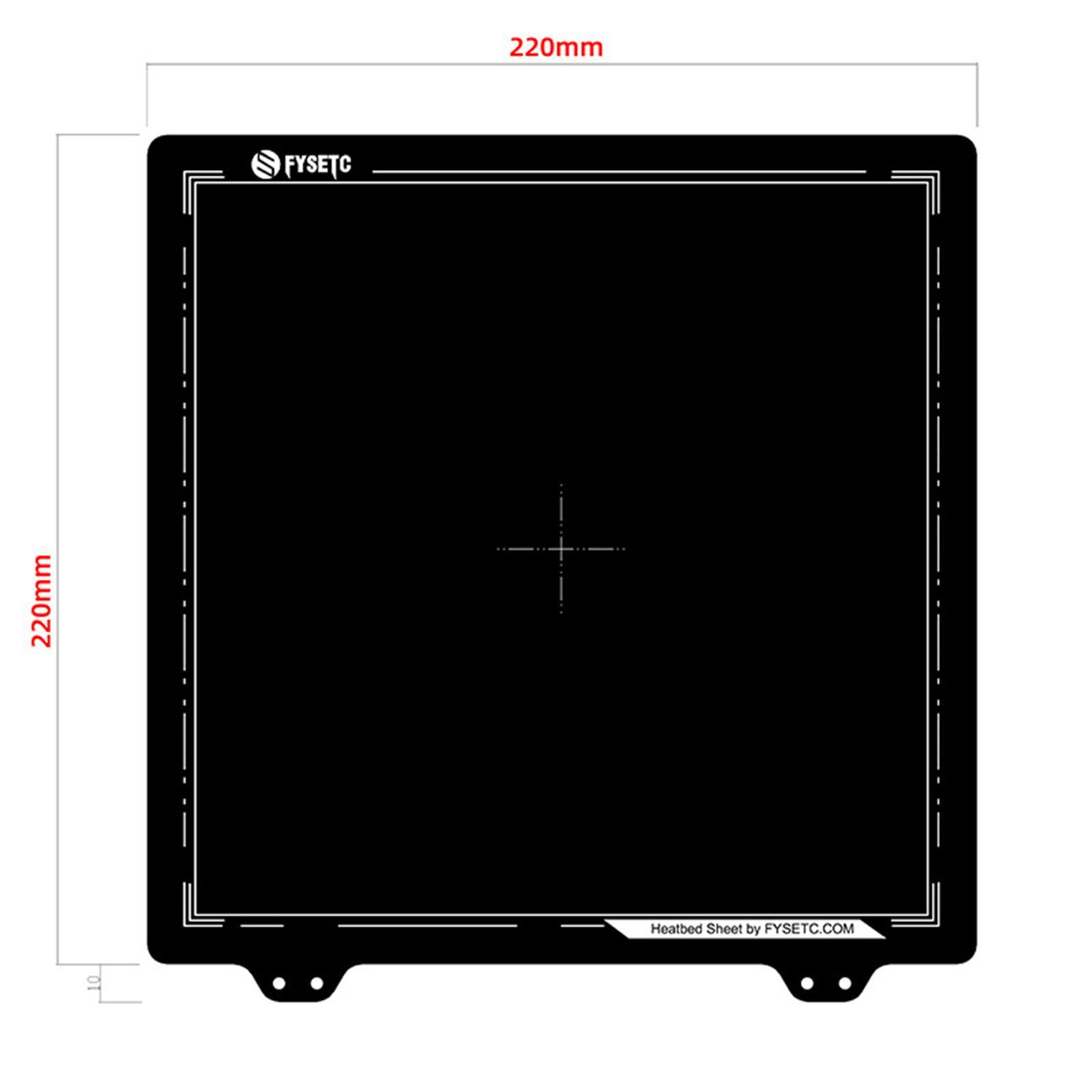 3D Printer Build Surface PEI Spring Steel Sheet Build Plate PEI Bed Plate Heat Resistance Removable Flexible Parts for Anet A8