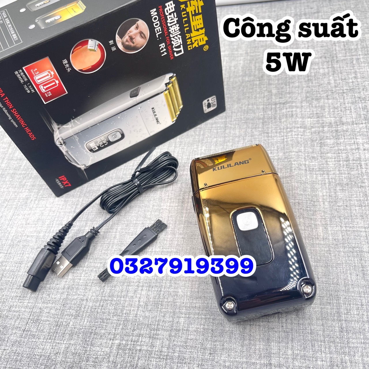 Máy cạo râu - máy cạo khô 3 lưỡi cao cấp R11