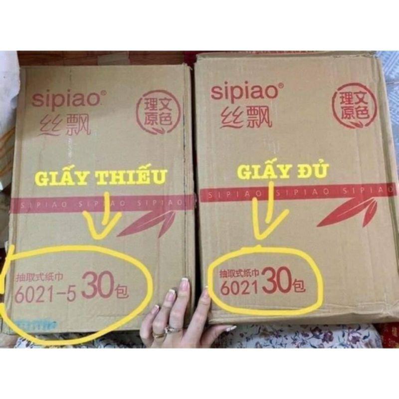 THÙNG 30 GÓI GIẤY ĂN GẤU TRÚC SIPIAO