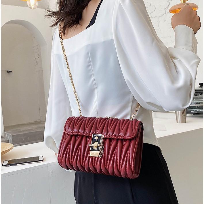 Túi đeo vai nữ trần trám chéo thời trang giá rẻ BAG U TTC18