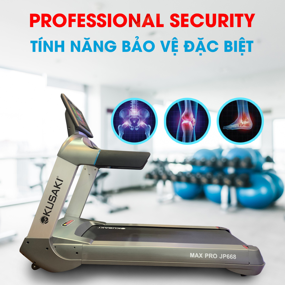 Máy Chạy Bộ Tại Nhà Cao Cấp Đa Chức Năng Okusaki JP- 668