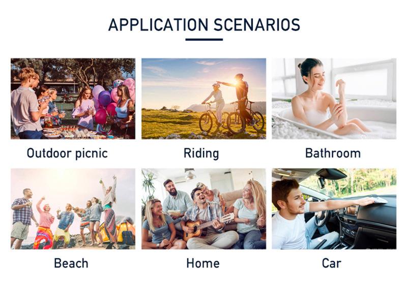 Máy đẩy di động Ultra-High Power Bluetooth Loa 8 inch Big Horn RGB Light Home Nhà hát âm thanh Subwofer TF Card FM Radio BAS Color: QS-7801