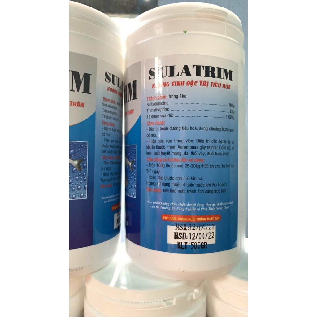 Combo 5 chai kháng sinh Sulatrim đặc trị tiêu hóa dùng cho cá lươn hiệu quả.