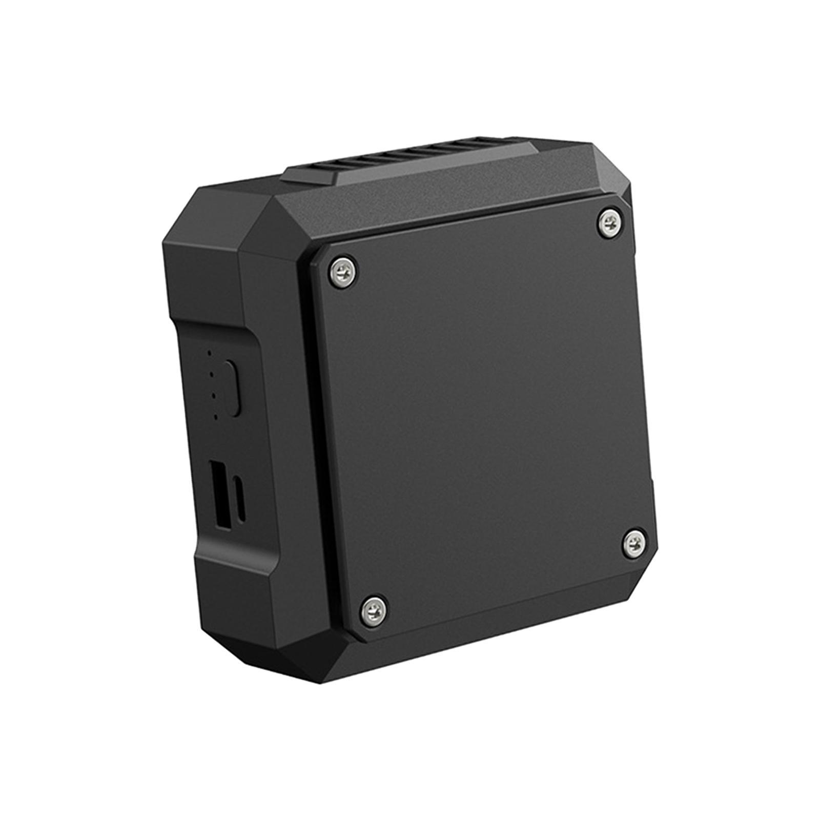 Portable Waist Fan USB Output Ports Wearable Fan with Lanyard Black