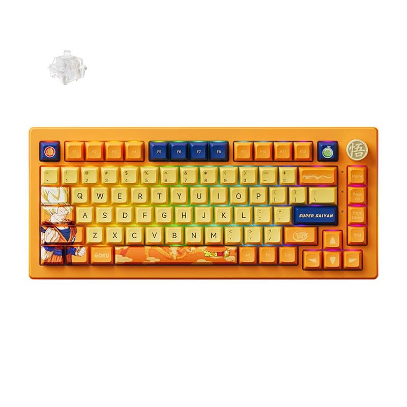 Bàn phím cơ AKKO 5075B Plus Dragon Ball Super – Goku - Hàng chính hãng