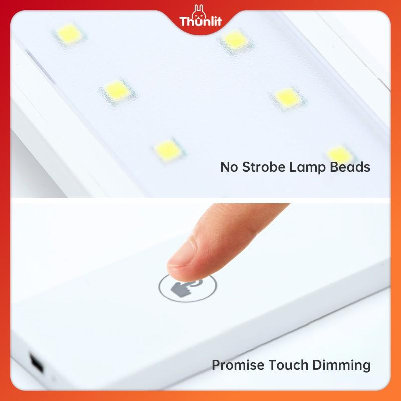 Đèn học Thunlit có thể gập lại đầu sạc USB 1800mAh điều chỉnh độ sáng cảm ứng