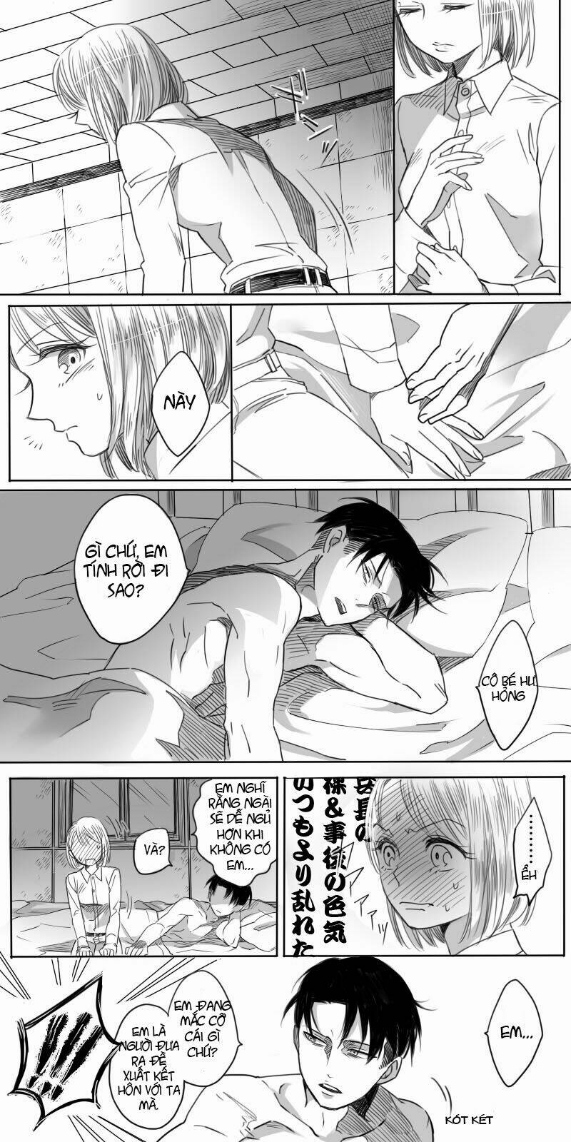 tấn công người khổng lồ - doujinshi rivapetra chapter 3 15