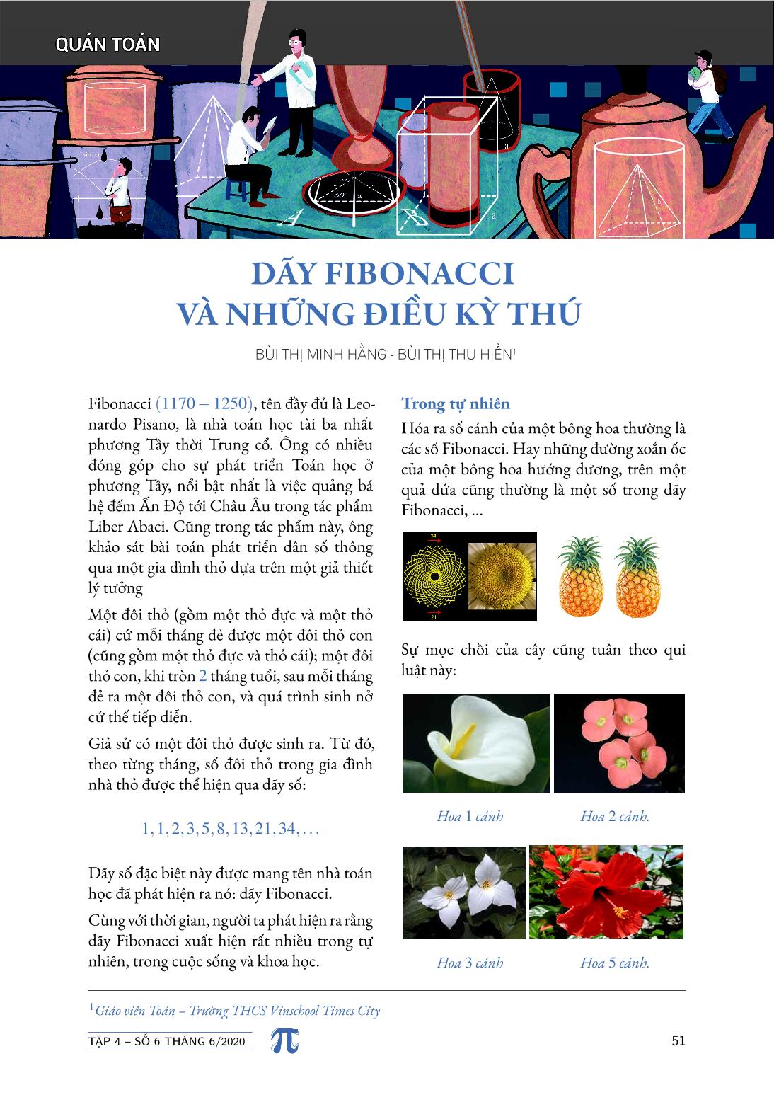 Tạp chí Pi- Hội Toán học Việt Nam số 6/ tháng 6 năm 2020
