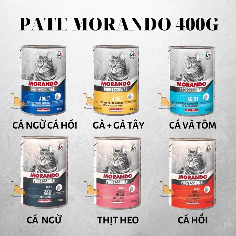 Pate Morando Mix vị 3 lon dành cho Mèo