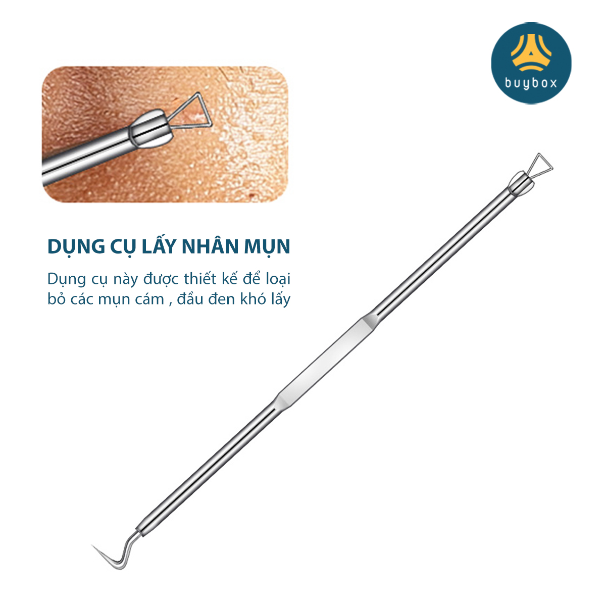 Bộ dụng cụ 9 món đa dạng, giúp loại bỏ mụn đầu đen, mụn cám, mụn bọc hiệu quả trả lại cho bạn làn da tươi sáng - BuyBox - BBPK347