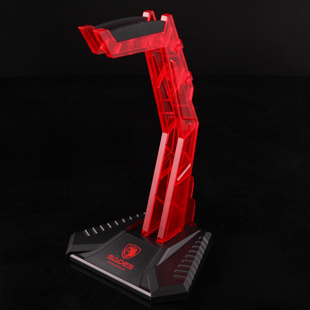 Red Acrylic Headphone Stand Modular Headset Holder Display Holder