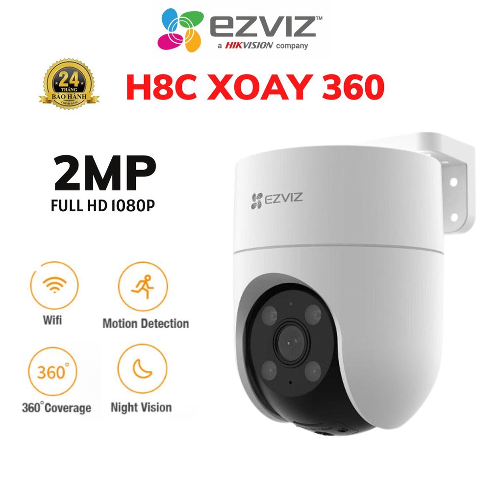 Camera wifi không dây Ezviz H8C 2MP 1080P, đàm thoại 2 chiều, Camera Không Dây 360 Ngoài Trời - Hàng Chính Hãng