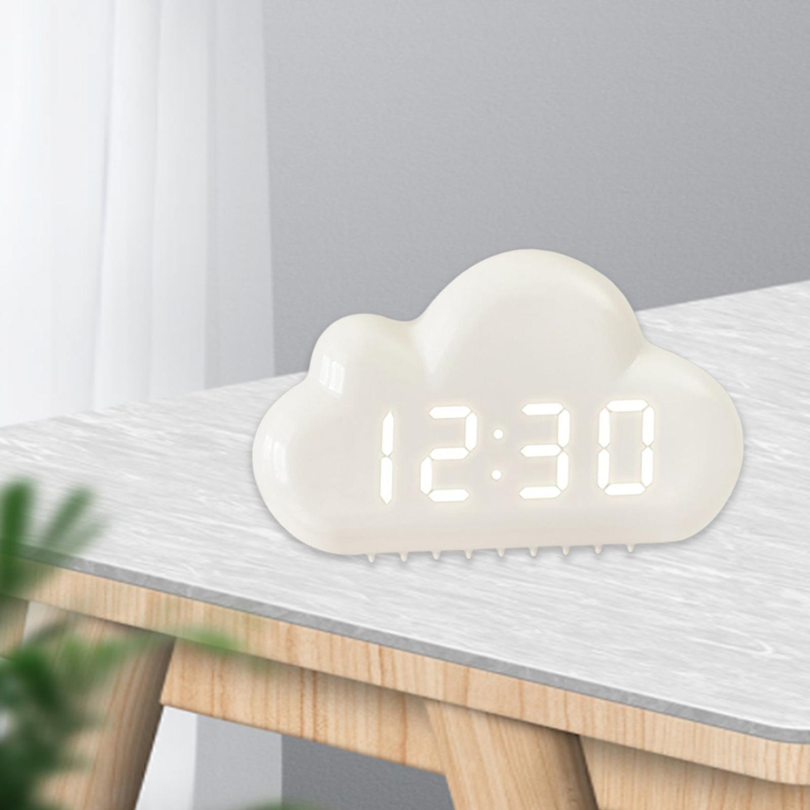 Digital Clock Sound Control Snooze Time Date Temperature Display